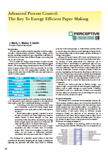 Perceptive Engineering, process efficiency, paper manufacturing